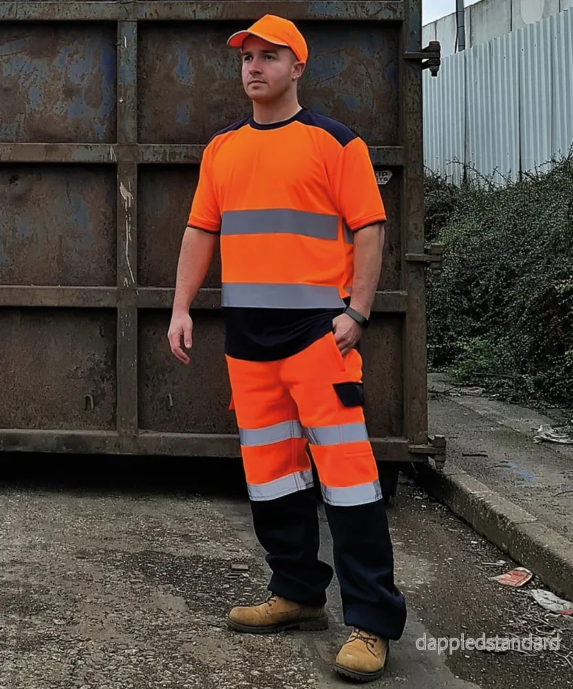 Hi-vis tvåfärgad t-shirt