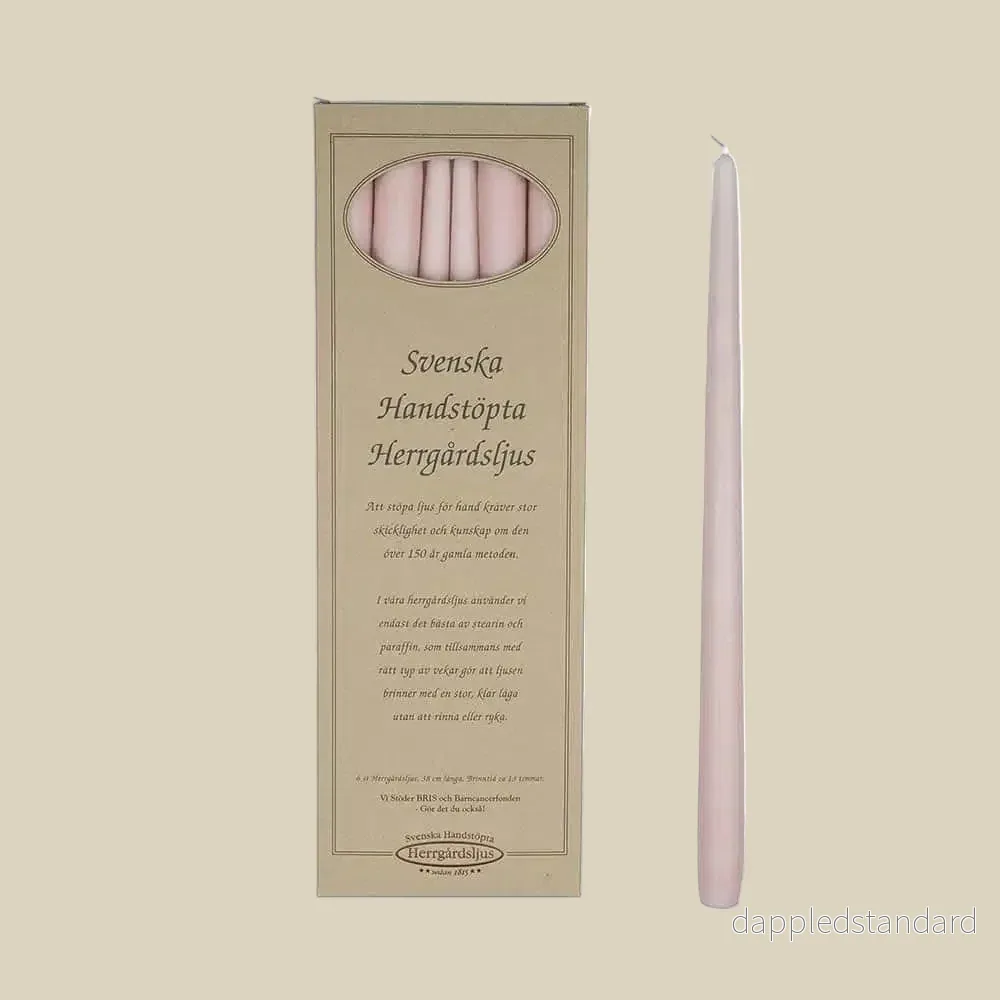 Handstöpta Herrgårdsljus, Dimrosa