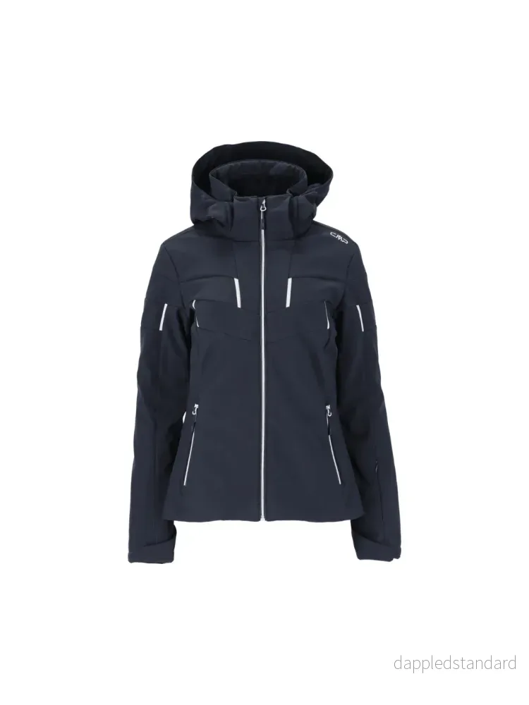 CMP Mørkeblå Zip Hood Dame Skijakke CMP Mørkeblå Zip Hood Dame Skijakke