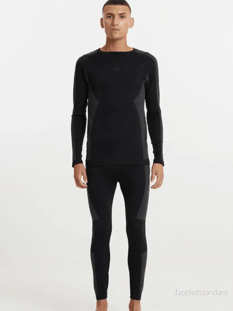 SOS Sort Kalmar Baselayer Lange Herre Underbukser - Bild 3