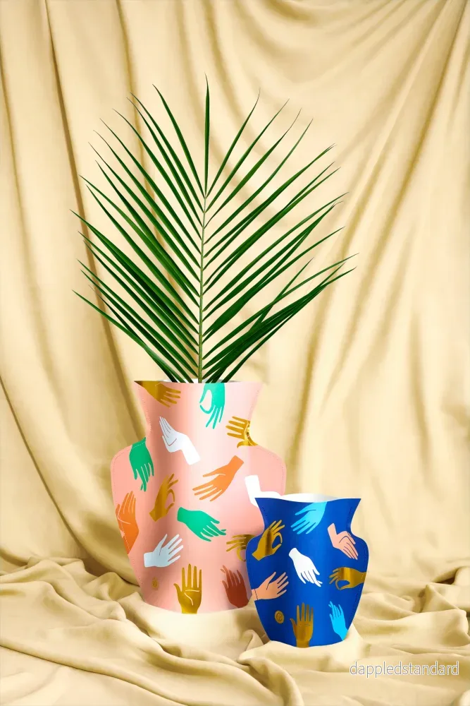 Hamsa Paper Vase Pink - Bild 3