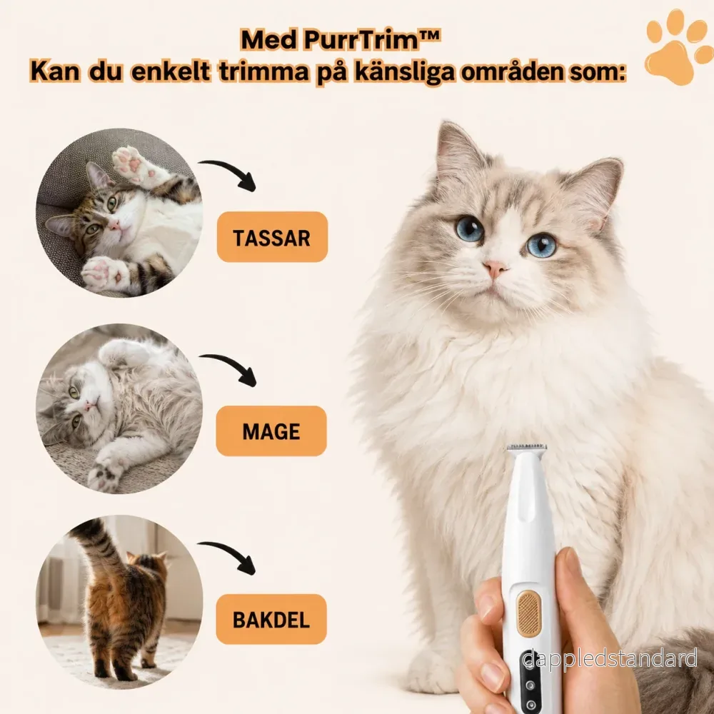 PurrTrim™ Stressfri & Säker Trimning för Känsliga Katter - Bild 3