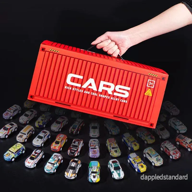 MiniCar MegaSet🎁 48 mini pullback-bilar med inbyggt garage! MiniCar MegaSet🎁 48 mini pullback-bilar med inbyggt garage!