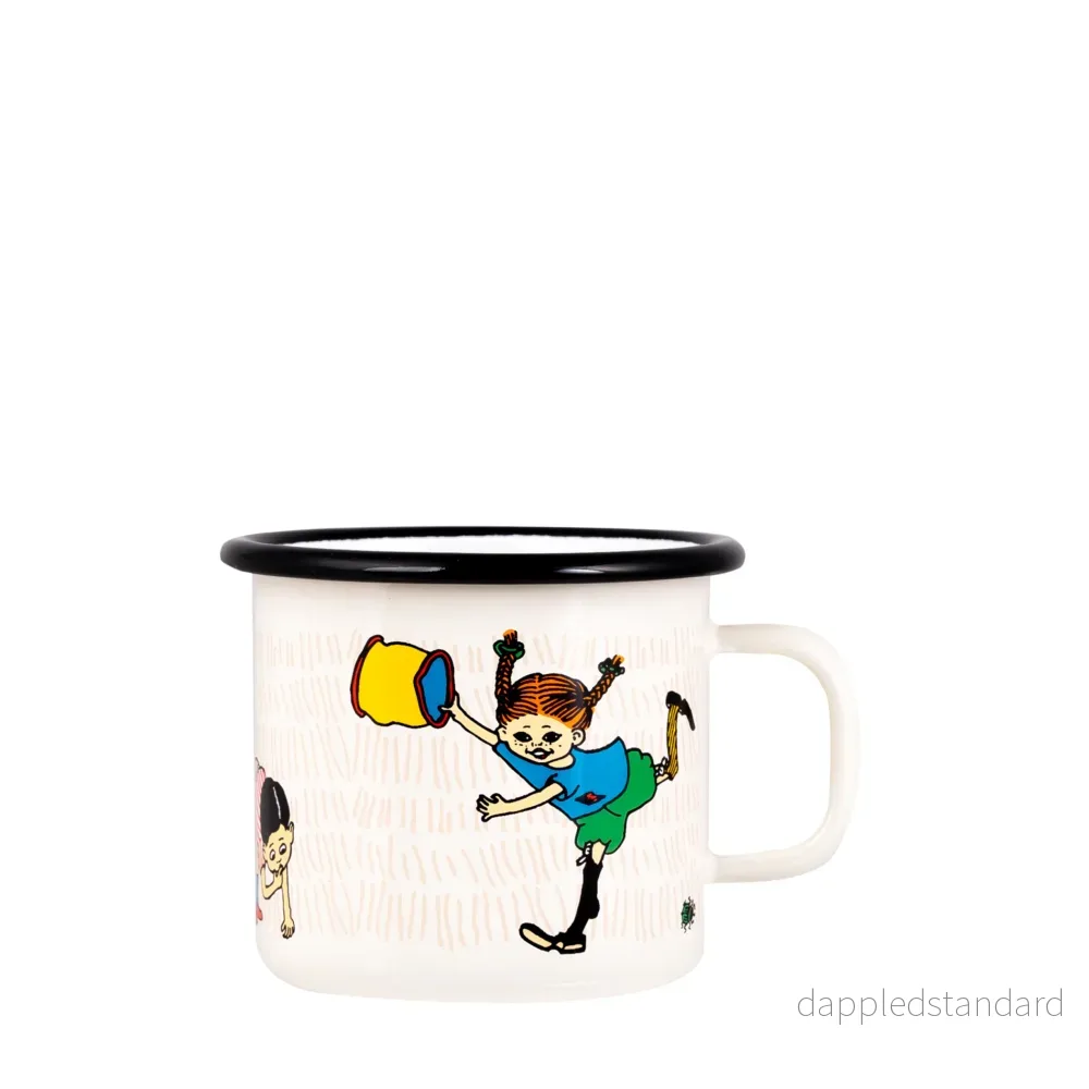 Enamel Mug 25 CL, Pippi, The Snirkle Hunt Enamel Mug 25 CL, Pippi, The Snirkle Hunt