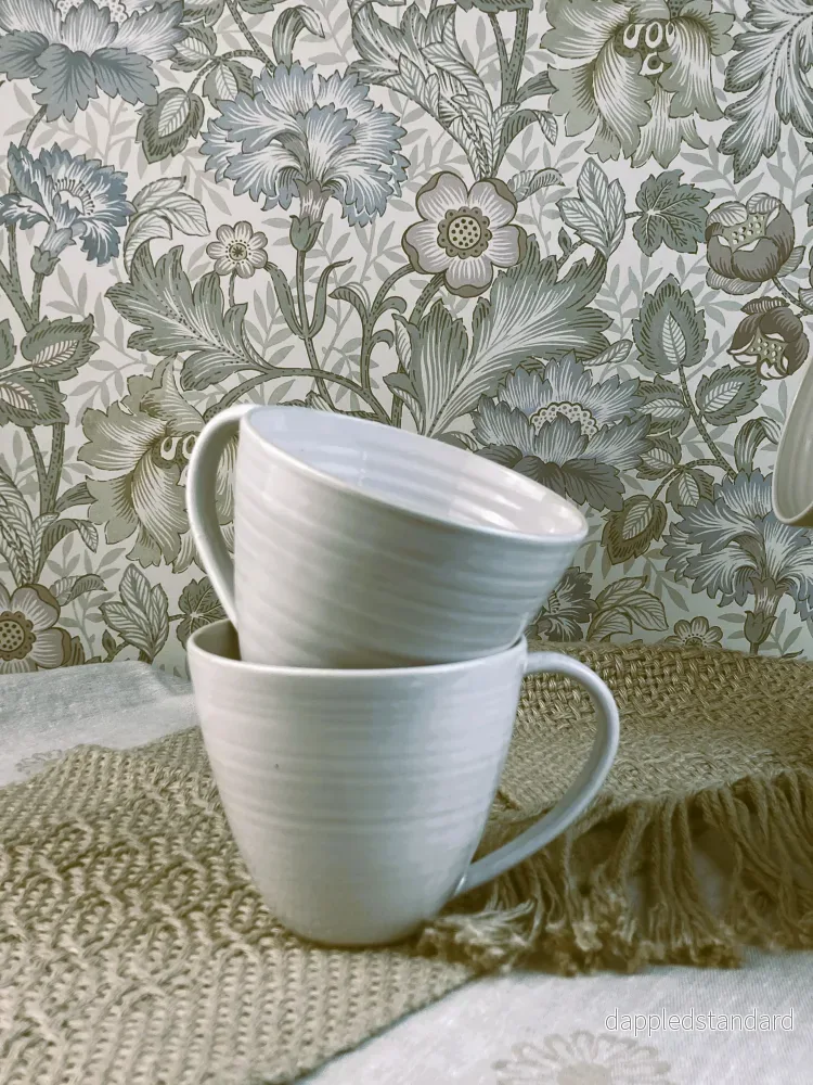 Drejad tekopp "Teatime" Vit - Bild 2
