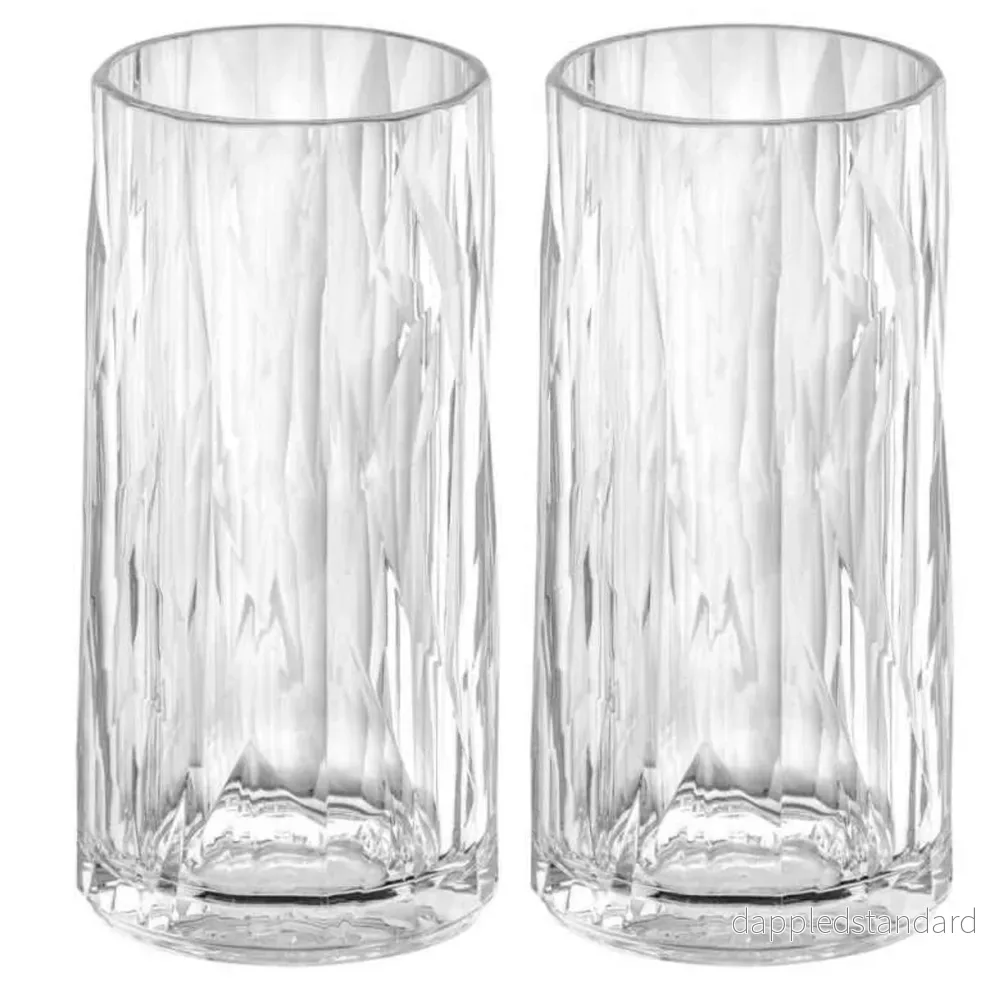 Dricksglas Superglas club no.8 glas plast 30 cl crystal clear 2-pack