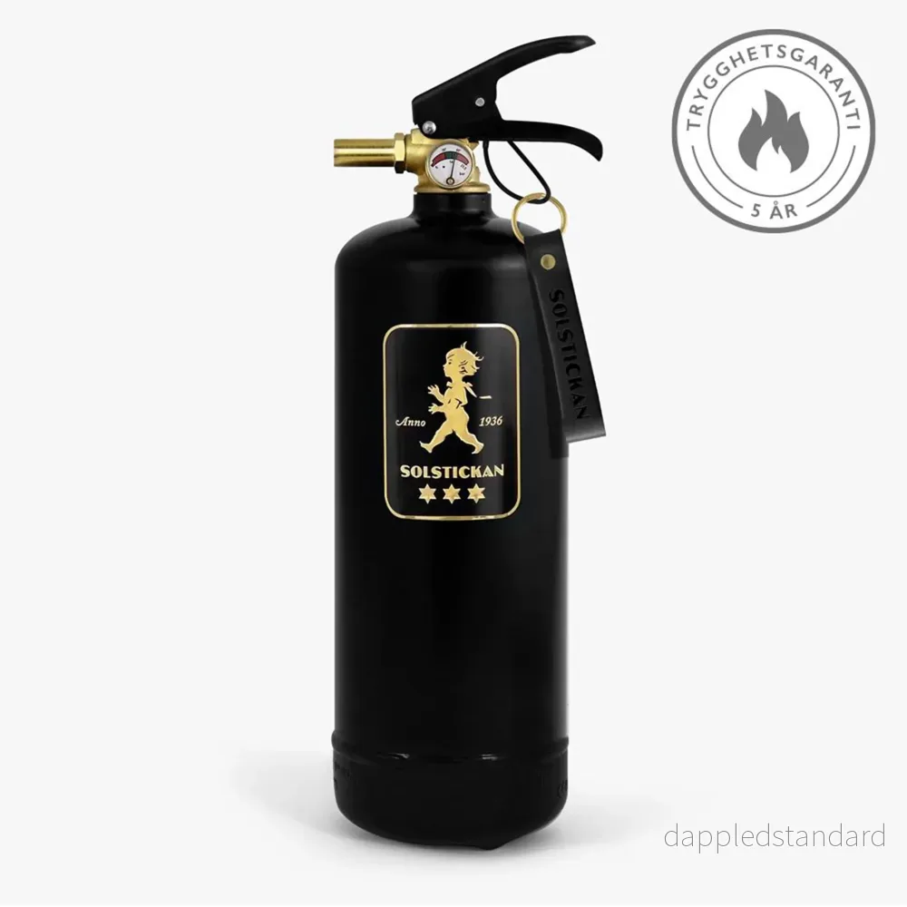 Fire extinguisher 2kg Black / Gold - Bild 2