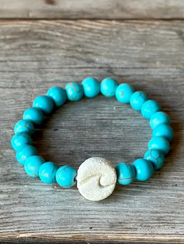 Armband Turkos och keramik - Bild 2