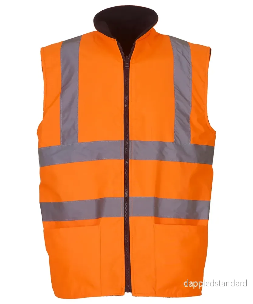 Hi-vis vändbar fleece bodywarmer - Bild 2