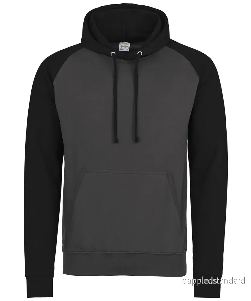 AWDis Just Hoods - Basebolltröja med Hoodie - Bild 2
