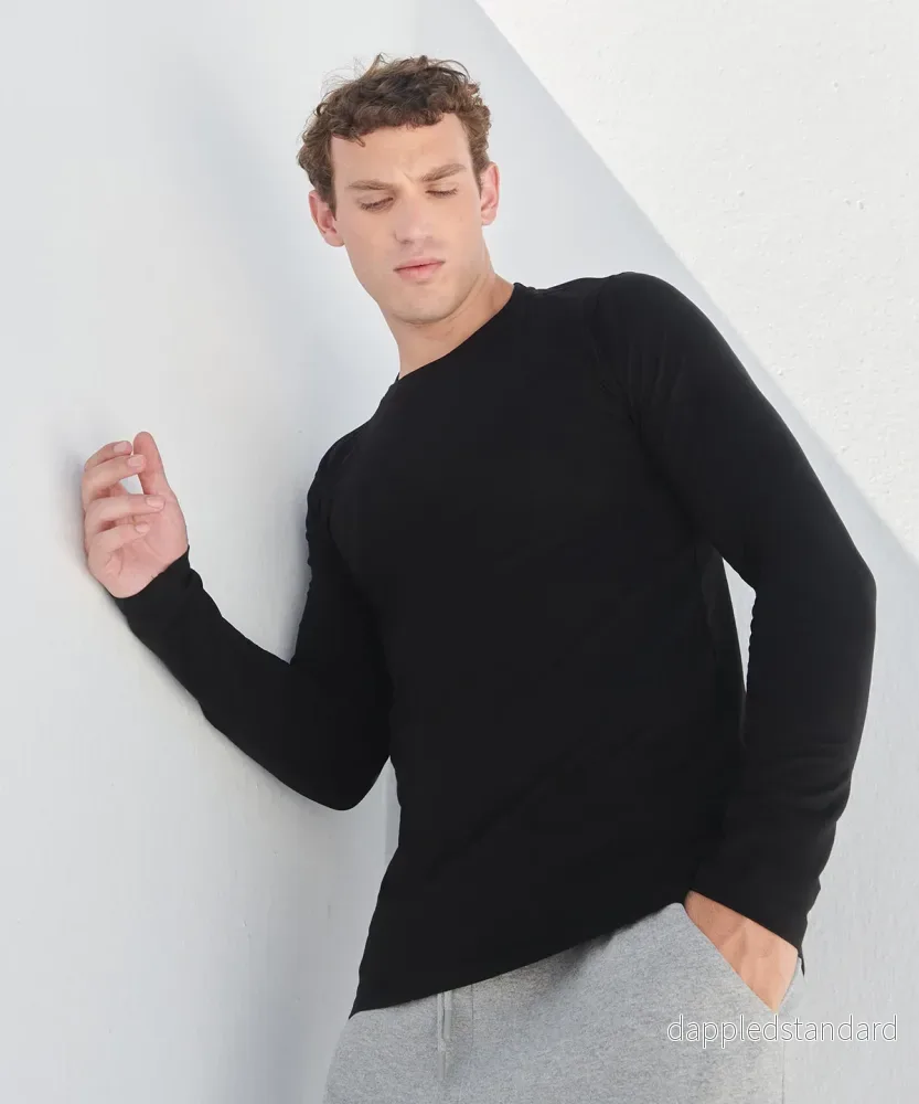 Långärmad stretch-T-shirt – Feel Good