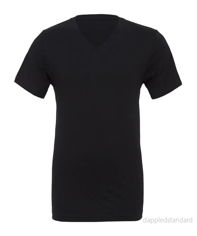 Unisex V-Neck Jersey T-Shirt - Bild 2