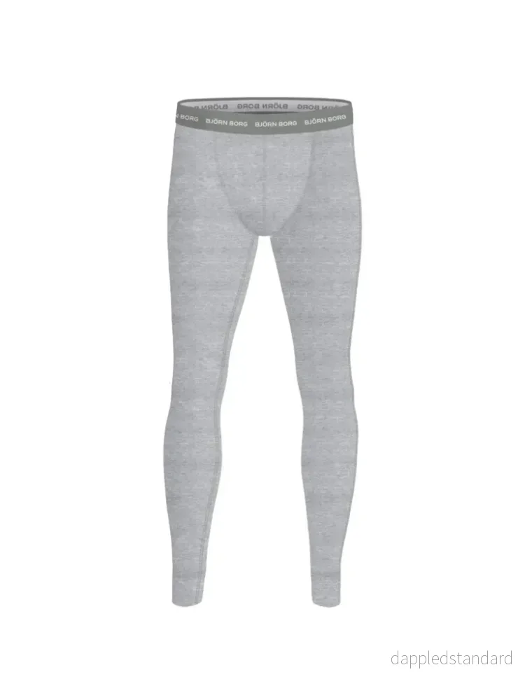 Björn Borg Lysegrå Stretch Long Johns