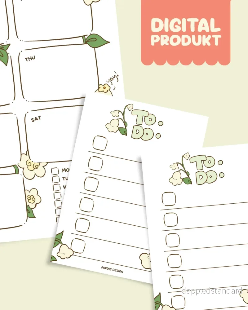 Floral - Veckoplanering & To do-listor