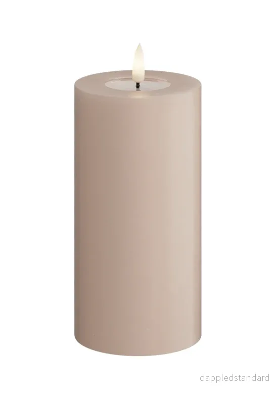 LED Blockljus Rosa 7,5x15 cm