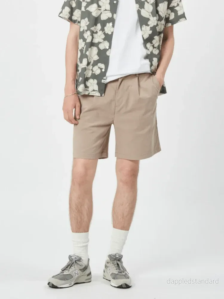 Beige Bratto Mini Shorts för män - Bild 3