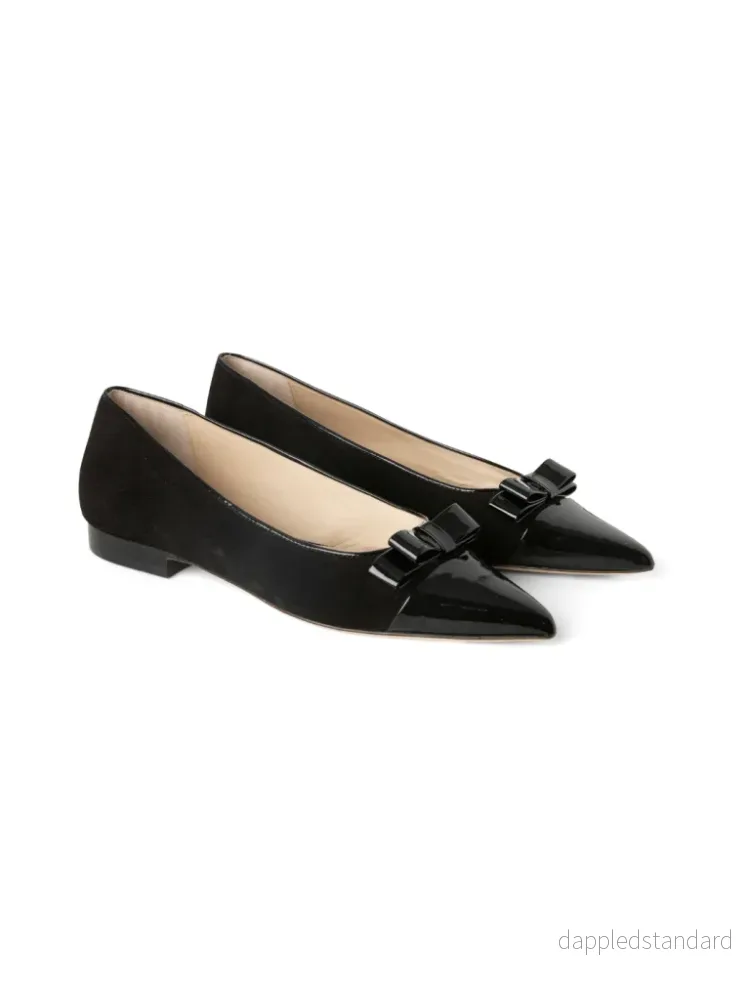 Svart Custommade Annabella Ballerina i mocka Svart Custommade Annabella Ballerina i mocka