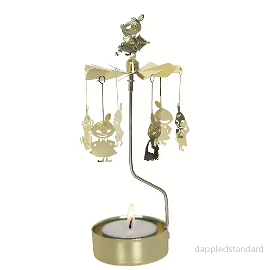 Rotary Candle Holder Little My Gold Rotary Candle Holder Little My Gold