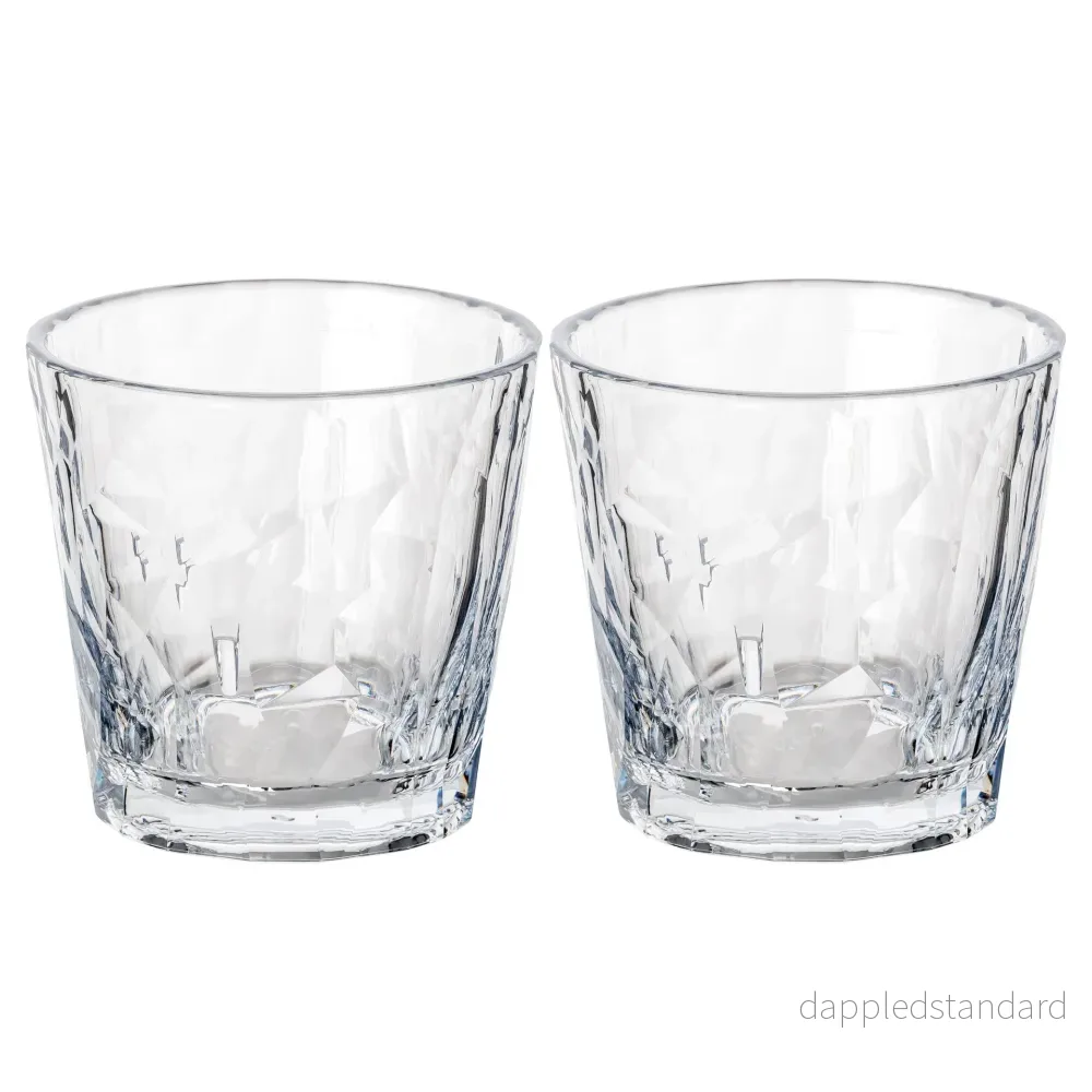 Tumblerglas Superglas club no.22 plast 25 cl crystal clear 2-pack
