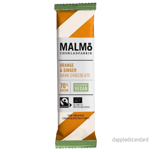 Malmö Chokladfabrik ORANGE & GINGER 70% CHOKLADKAKA Malmö Chokladfabrik ORANGE & GINGER 70% CHOKLADKAKA