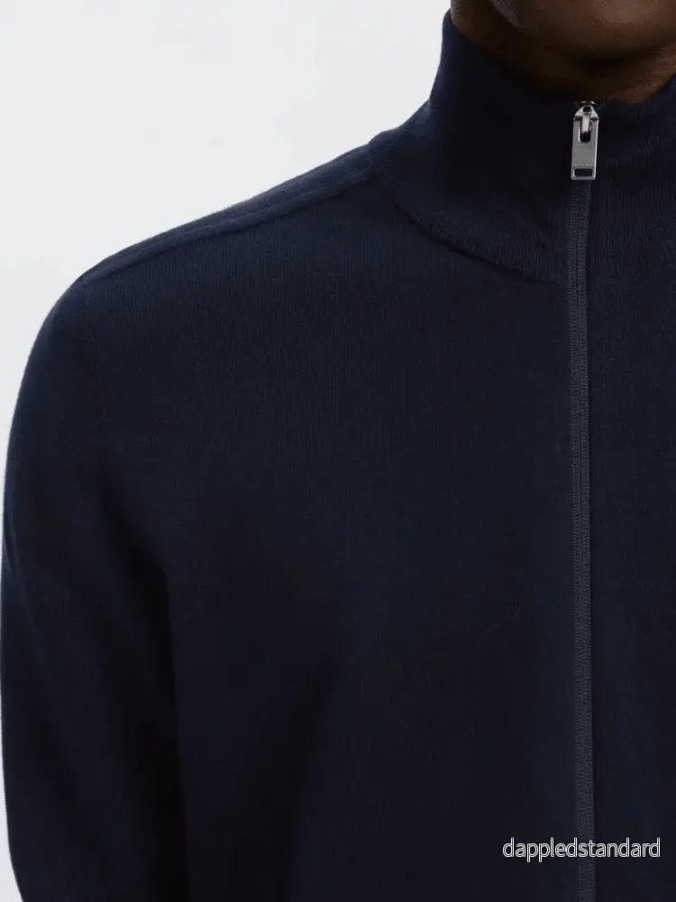 Selected Homme Mørkeblå Berg strik cardigan - Bild 2
