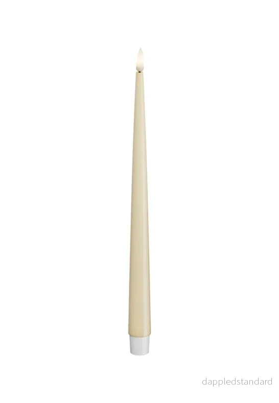 LED Kronljus Shiny 2,2x28 cm Cream 2-pack