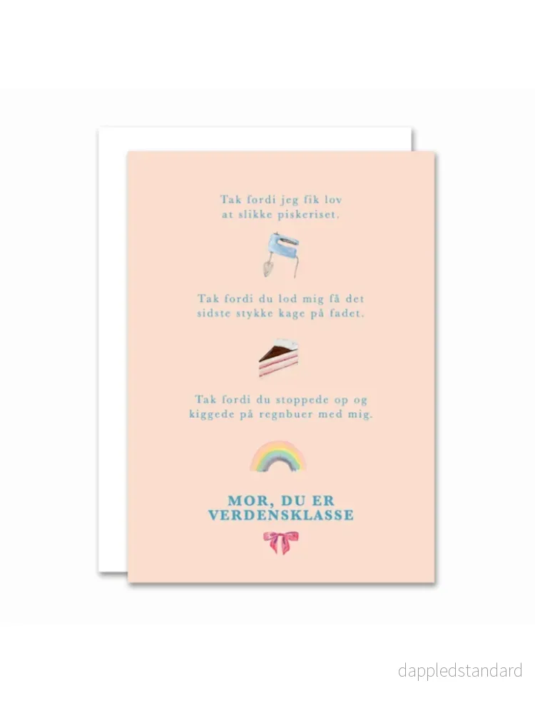 All By Voss – Mor, Du Er Verdensklasse Kort A6 All By Voss – Mor, Du Er Verdensklasse Kort A6