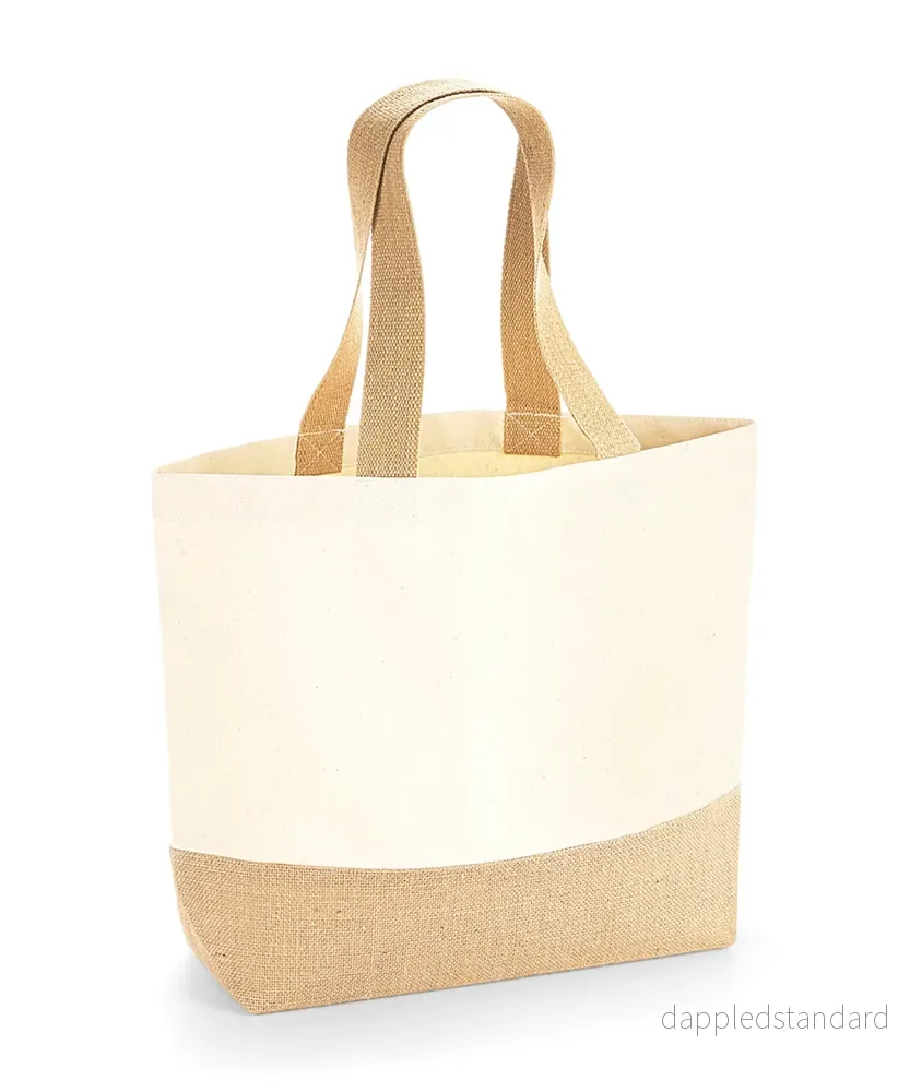 Canvas Jute Base Tote - Bild 2