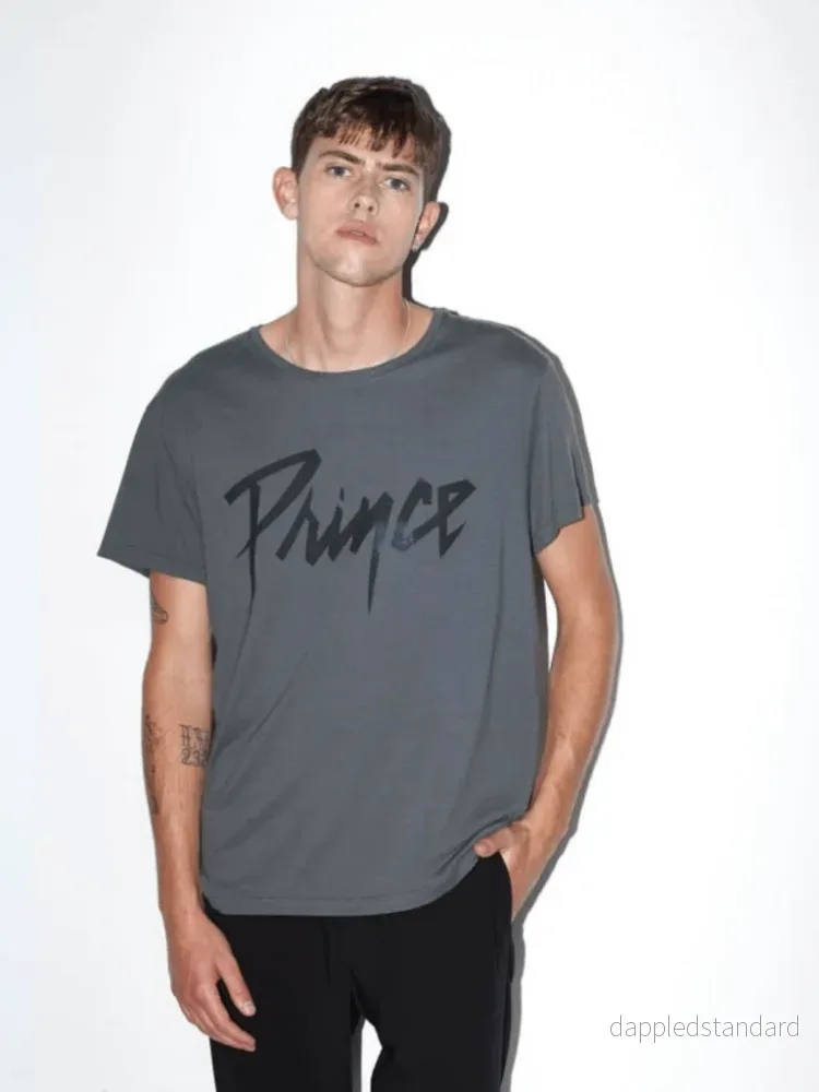 Charcoal Icôn Prince Logo T-shirt män - Bild 2