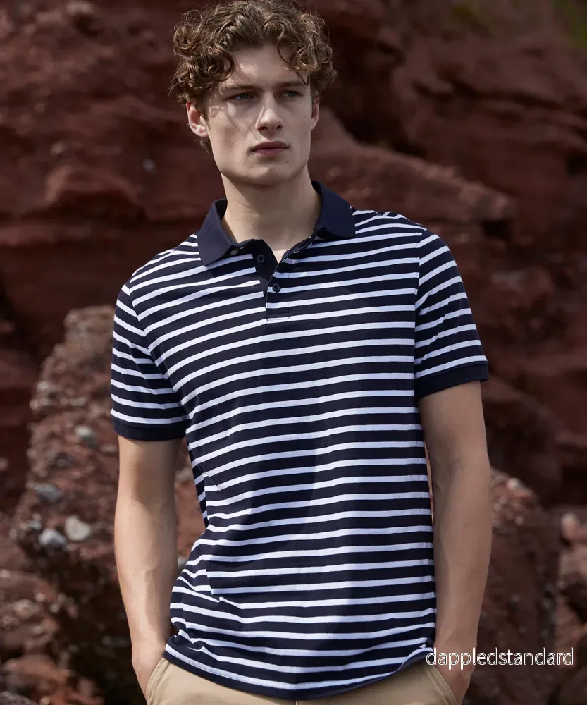 Striped Jersey Polo