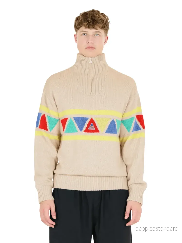 SOS Beige Uni Retro Windbreaker SOS Beige Uni Retro Windbreaker