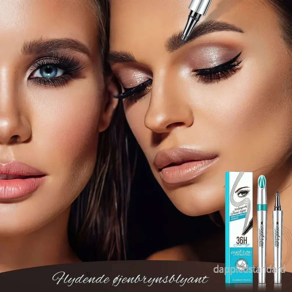 LashPro | 3D Vattentät mikroblading ögonbrynsstift 4 gaffelspets tatueringsstift (2-pack) - Bild 2