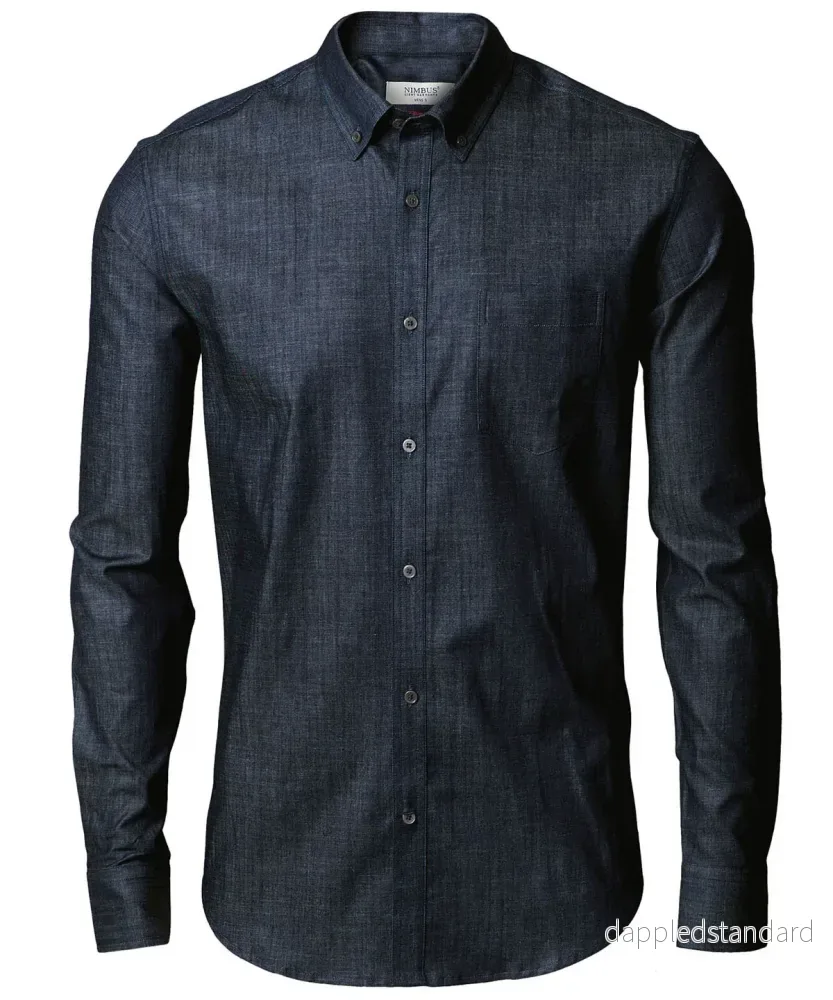 Torrance slim fit rå och stilren denimskjorta Torrance slim fit rå och stilren denimskjorta
