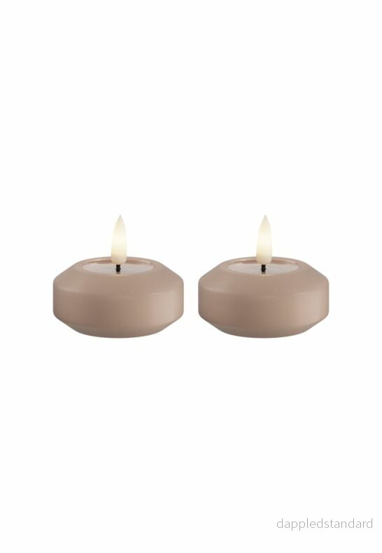 LED Flytande Värmeljus 6,1 cm Rosa 2-pack