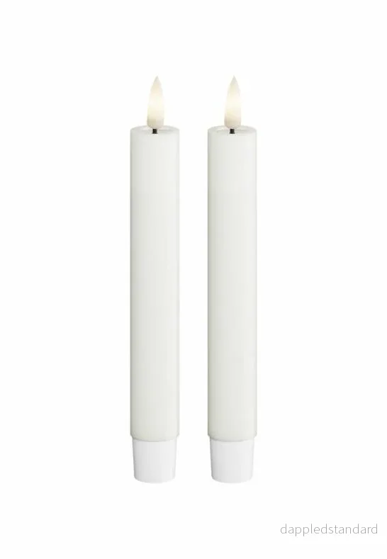 LED Kronljus 2,2x15 cm Vit 2-pack