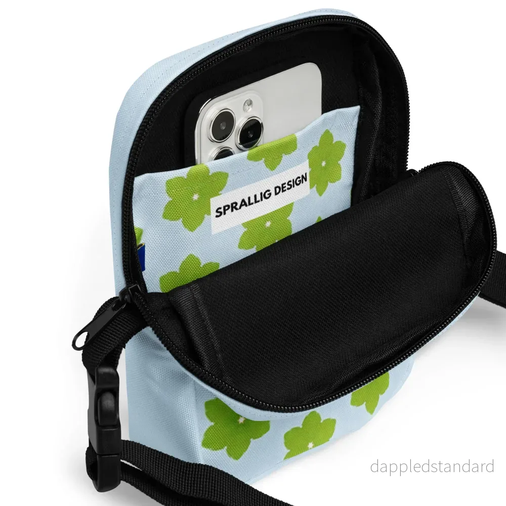 Crossbody Väska Piff Grönblom - Bild 3