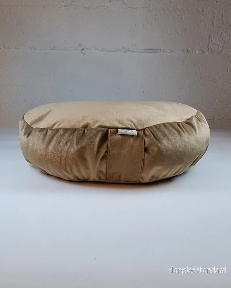 Meditationskudde sammet – Beige Meditationskudde sammet – Beige