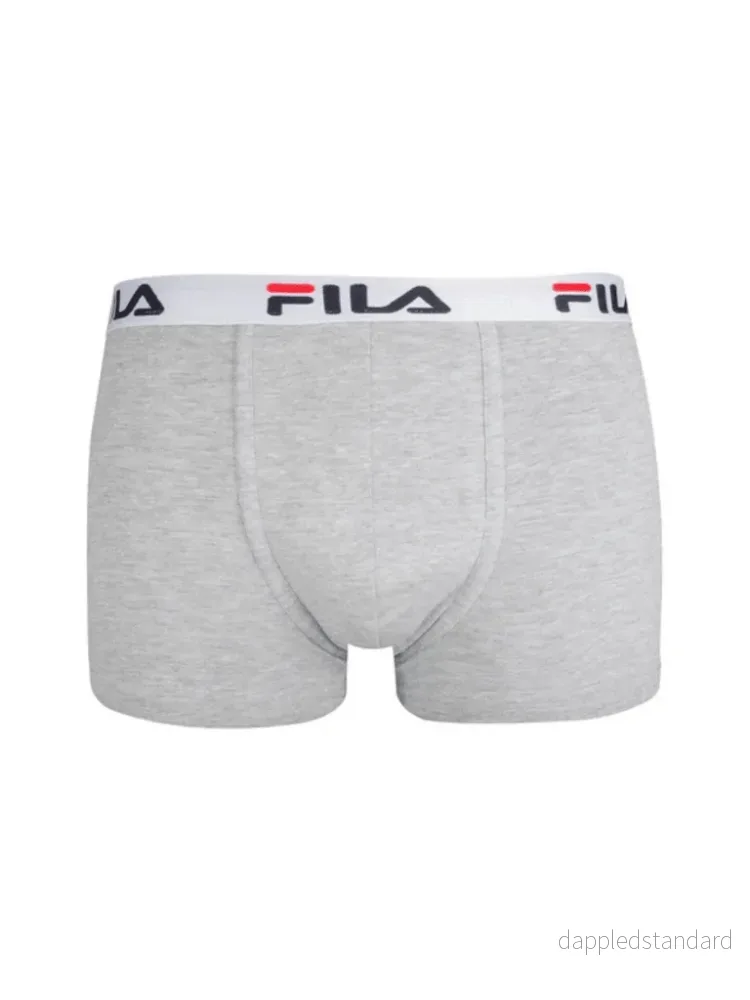 FILA Grå Contrast Logo Boxershorts 2 Pack