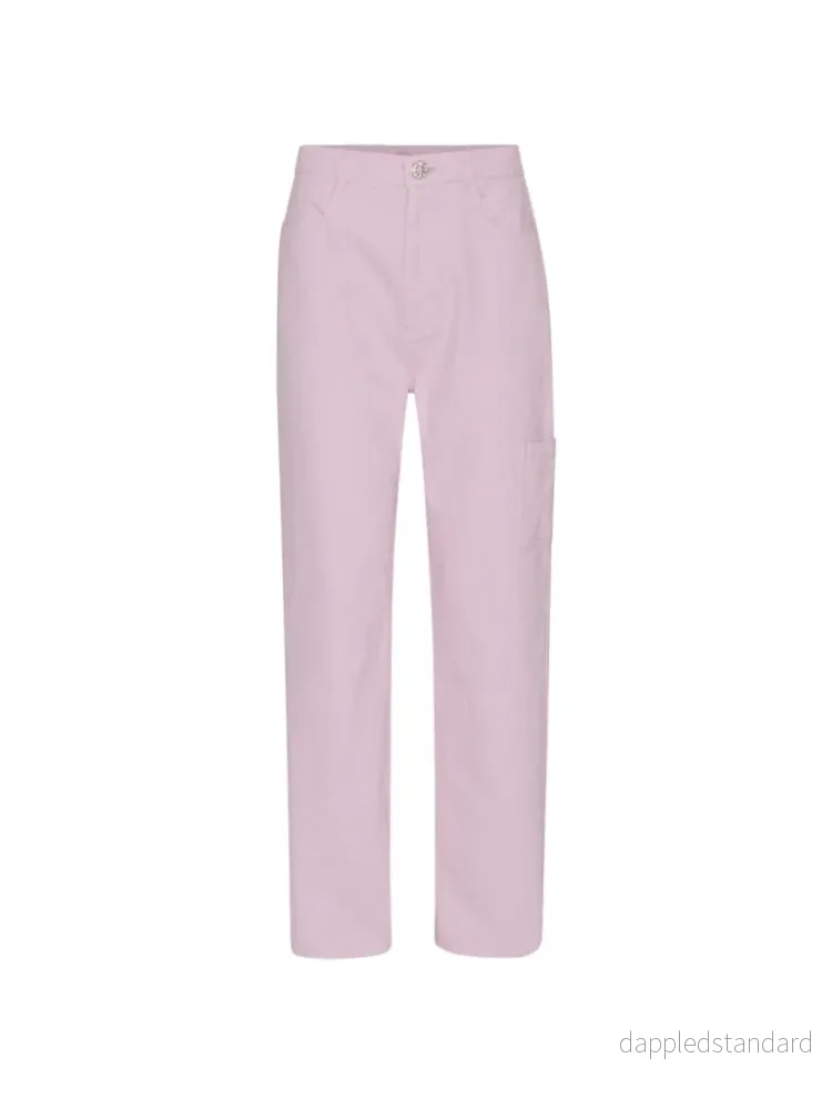 Rosa Pema skräddarsydda jeansbyxor - Bild 3