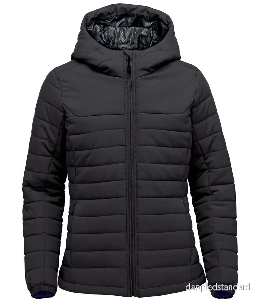 Dam Nautilus quiltad jacka med huva - Bild 2