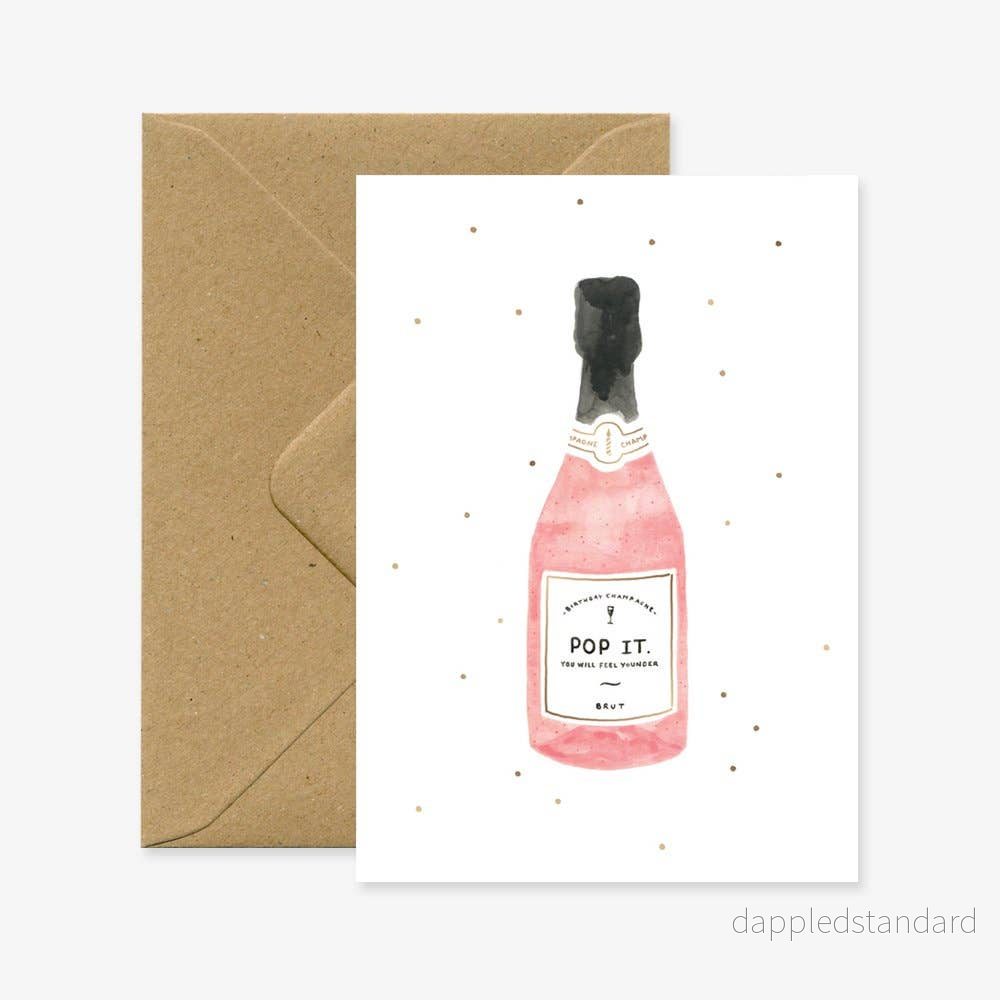 Champagne – Födelsedagskort Champagne – Födelsedagskort