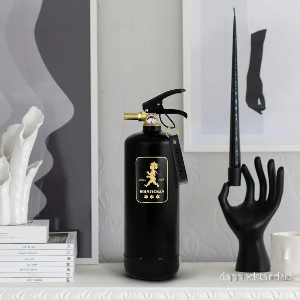 Fire extinguisher 2kg Black / Gold - Bild 3