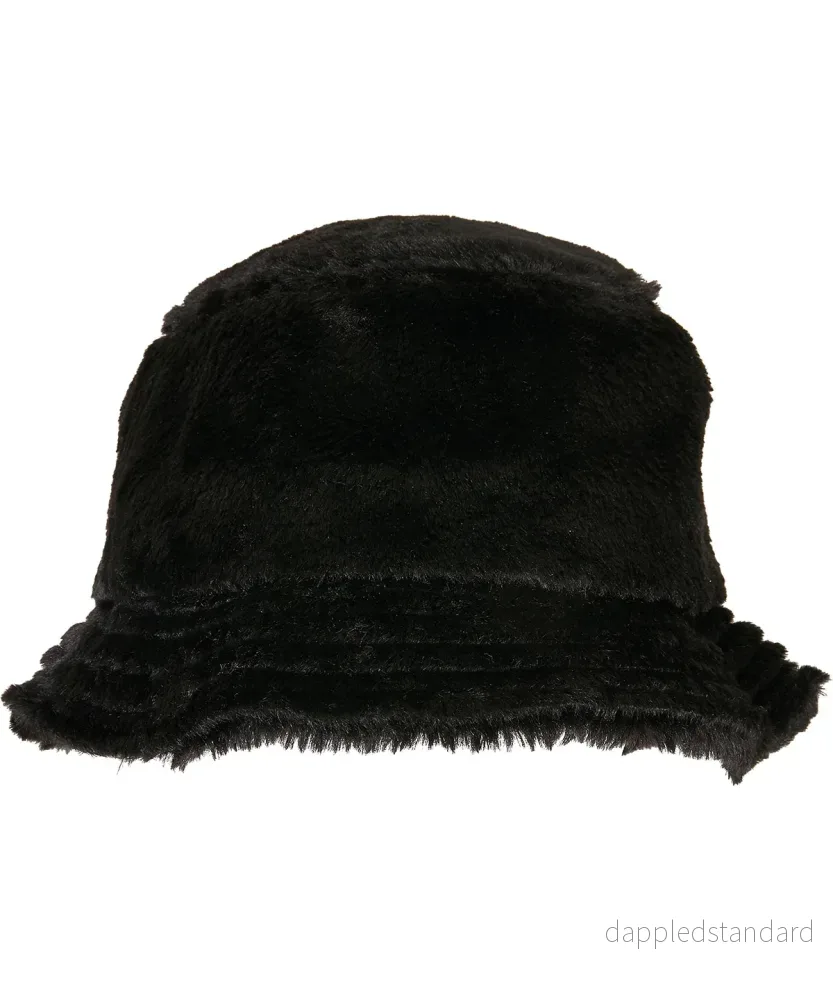 Bucket-hatt i fuskpäls