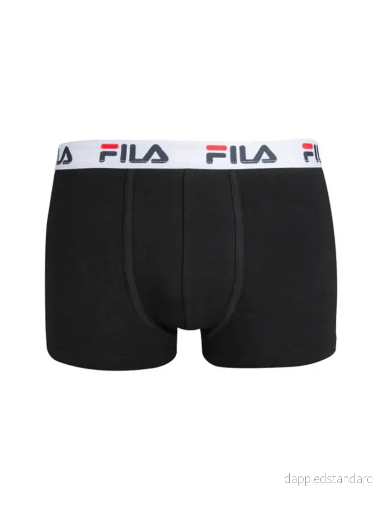 FILA Sort Contrast Logo Boxershorts 2 Pack FILA Sort Contrast Logo Boxershorts 2 Pack
