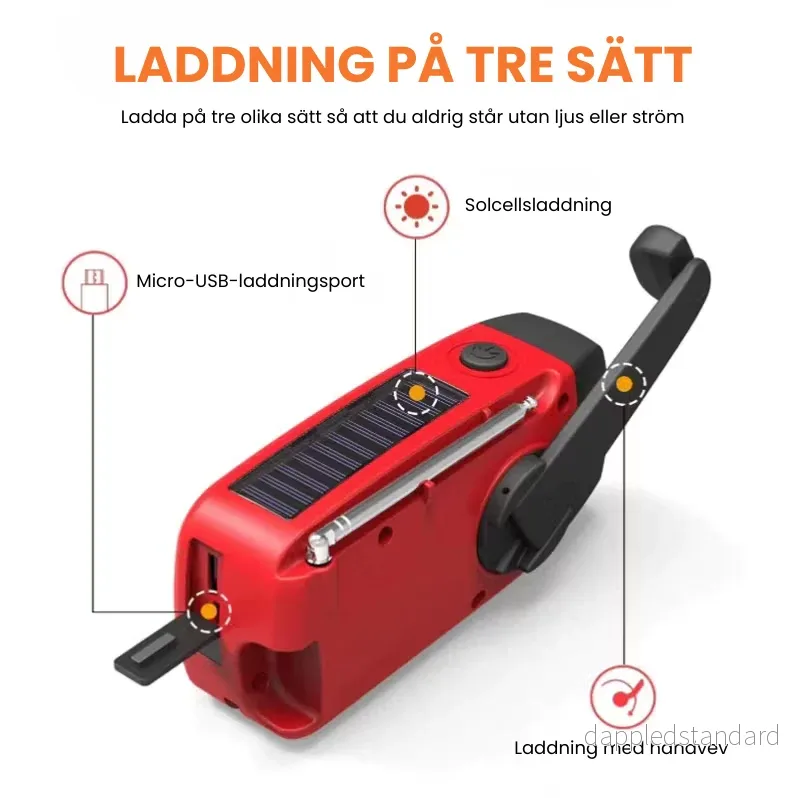 StormGuard™ Nödradio – Radio, Lampa & Krisberedskap i Ett - Bild 3