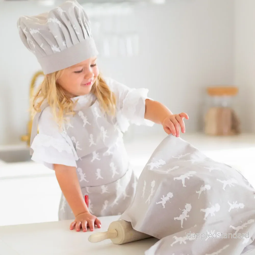 Childrens Apron & Chefs Hat Black - Bild 3