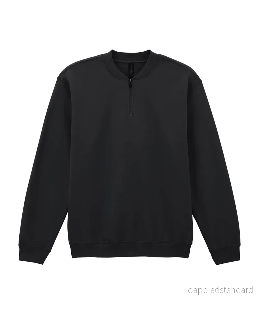 Gildan - Softstyle Midweight Fleece med 1/4 Dragkedja för Vuxna - Bild 2