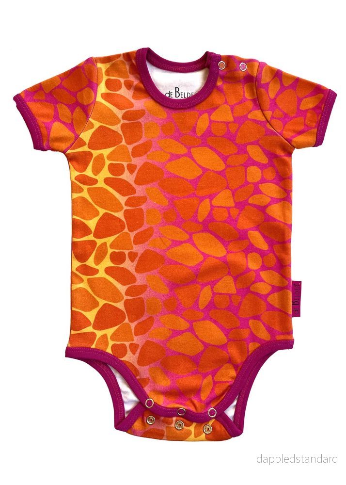 KORTÄRMAD BABY BODY APOLLO FUSHSIA