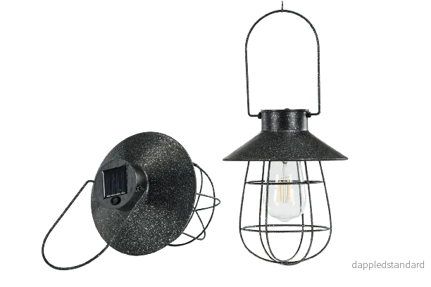 Lampa/Solcell Häng Svart