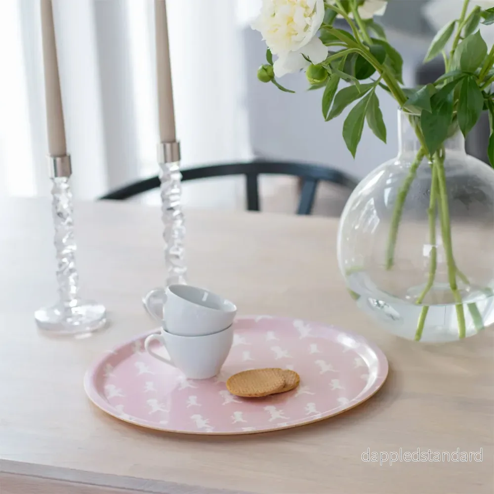Round Tray - 38 cm - Pink - Bild 3